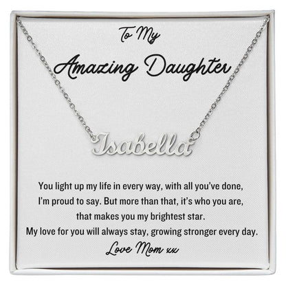 Express your love and adoration with this gorgeous name necklace