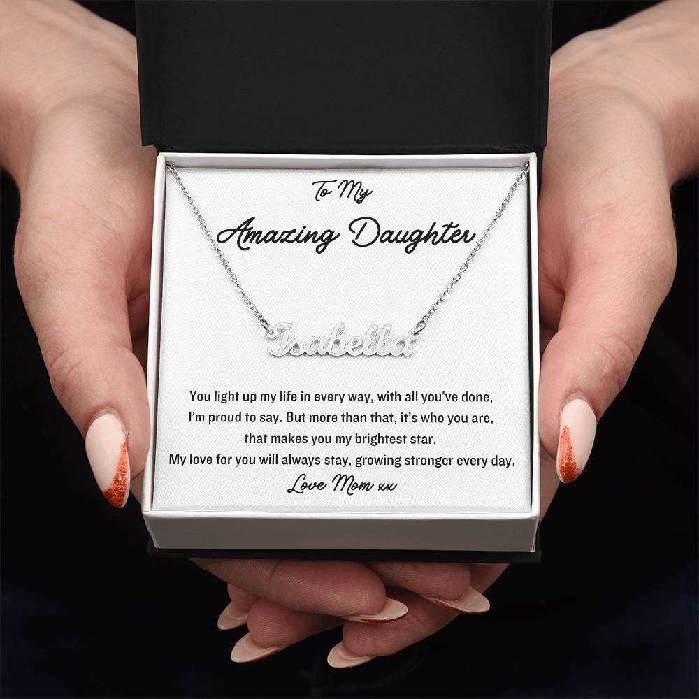 Express your love and adoration with this gorgeous name necklace