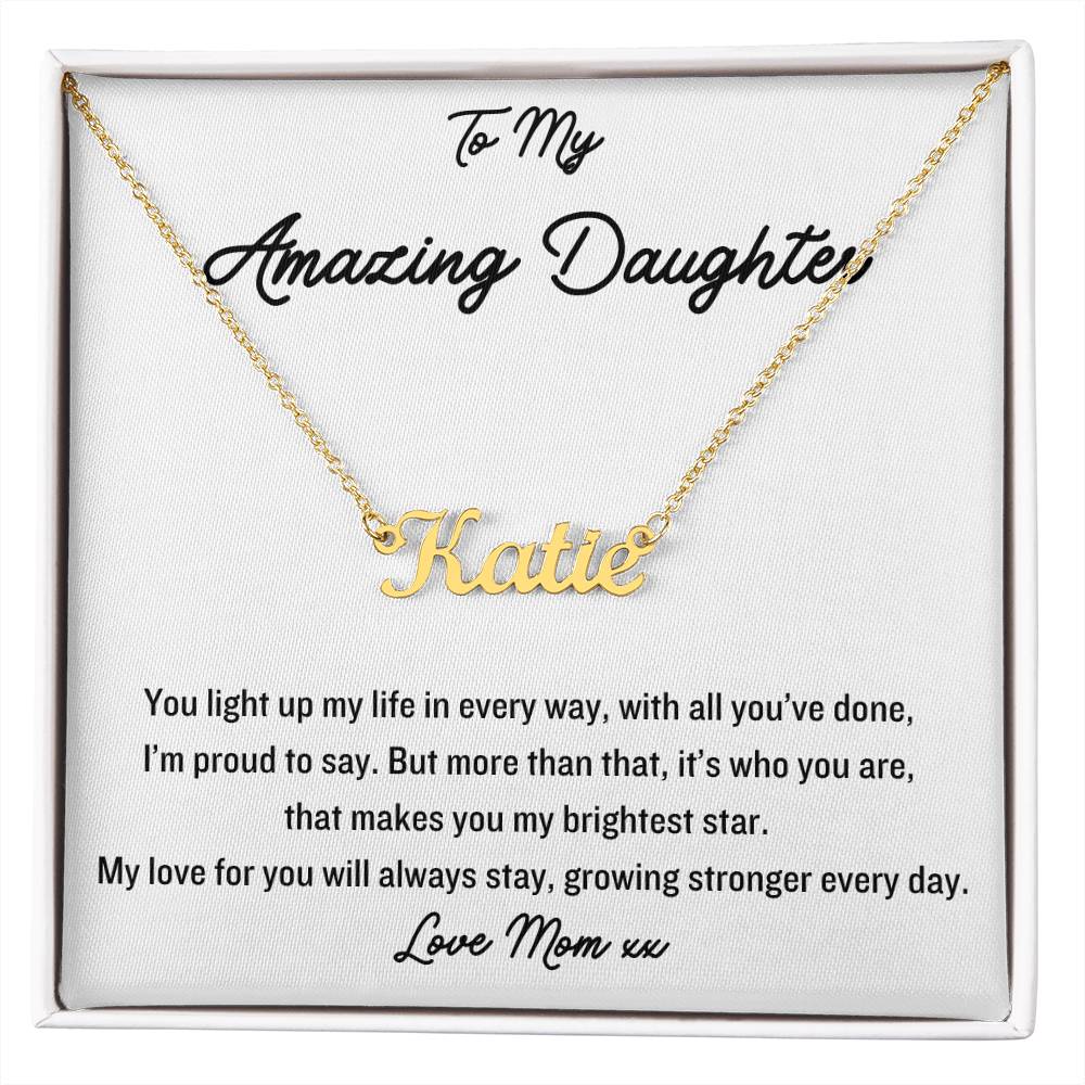 Express your love and adoration with this gorgeous name necklace