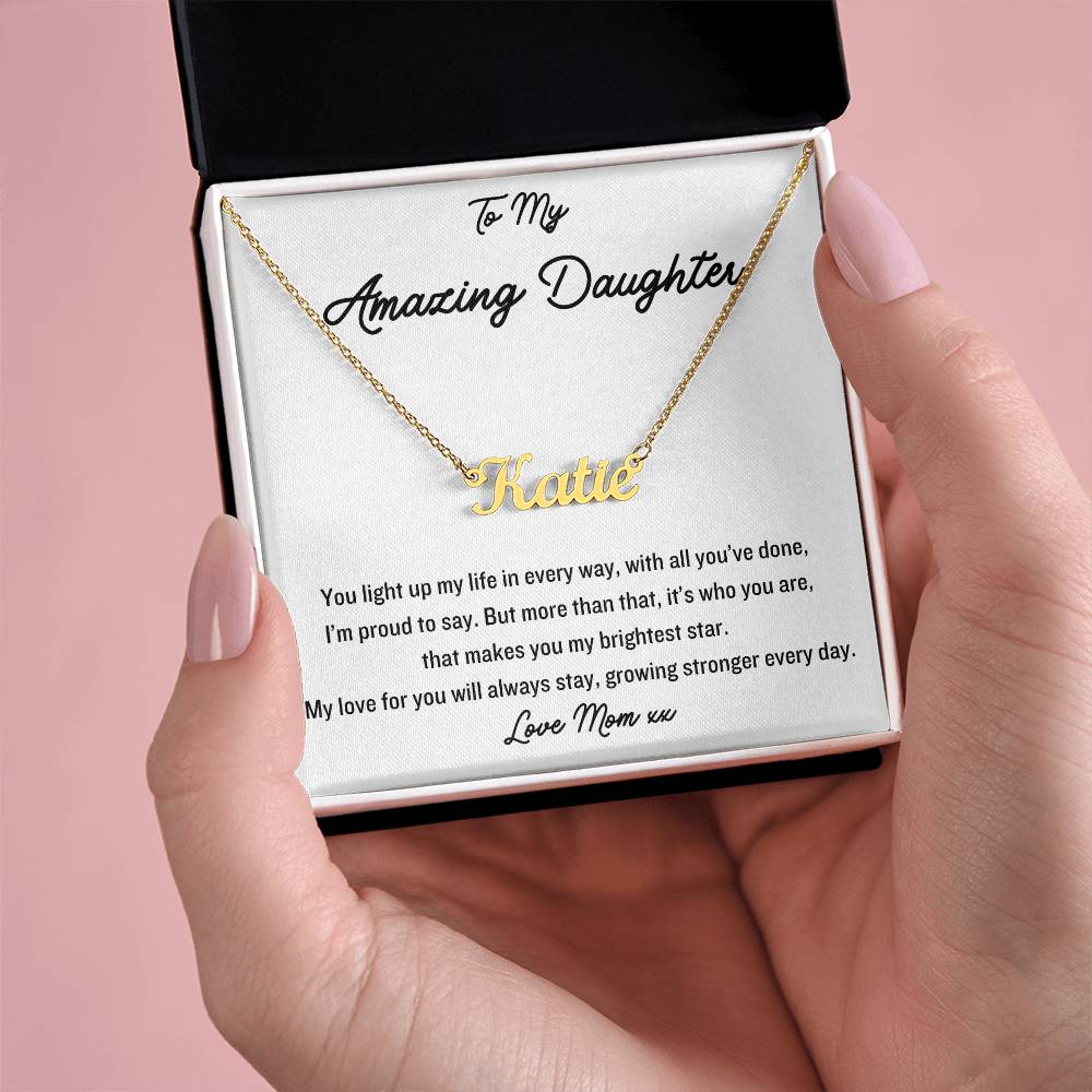 Express your love and adoration with this gorgeous name necklace