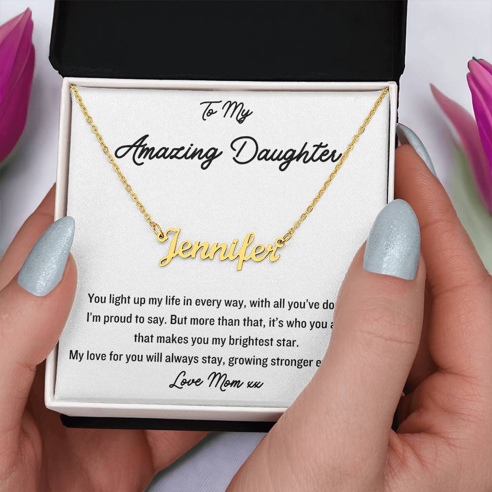 Express your love and adoration with this gorgeous name necklace