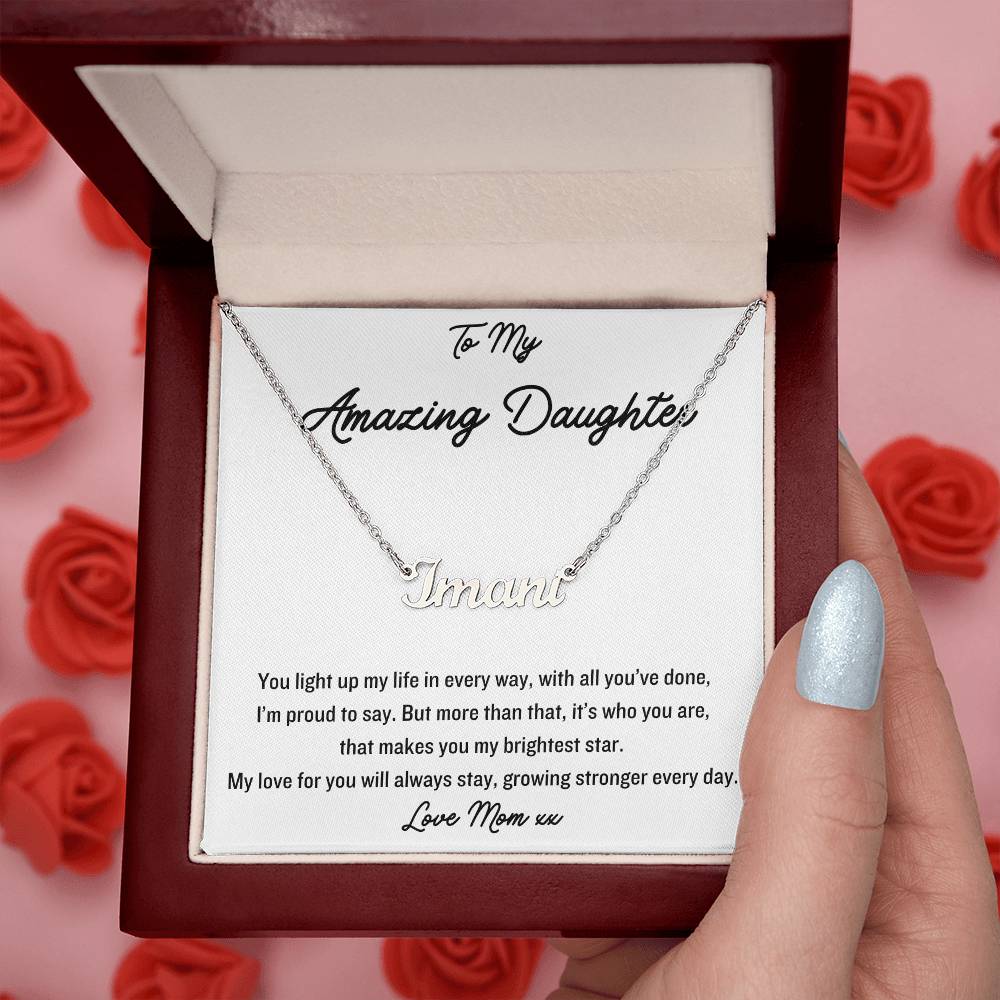 Express your love and adoration with this gorgeous name necklace