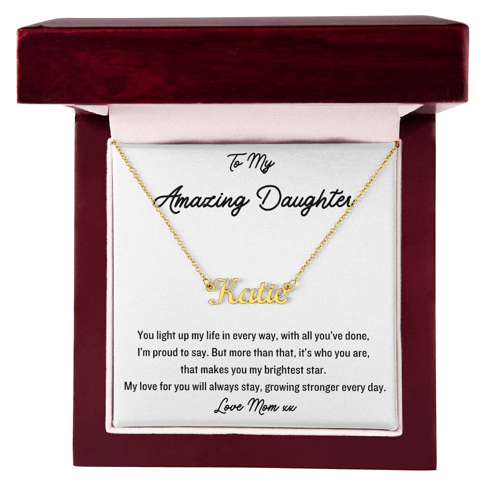 Express your love and adoration with this gorgeous name necklace